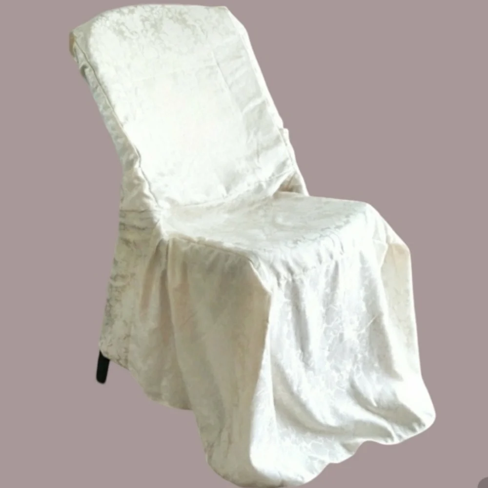 New Set Of 2 Damask Chair Covers.